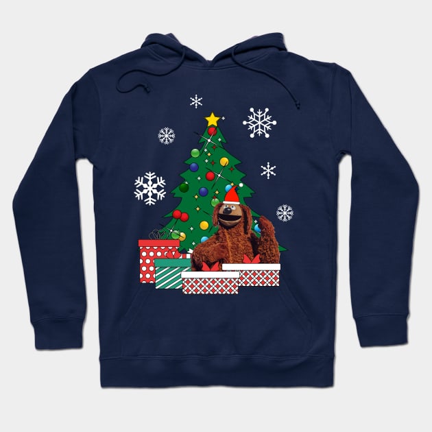 Rowlf The Dog Around The Christmas Tree Muppets Hoodie by Nova5